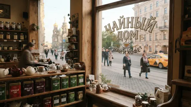 стеклянная витрина с полками