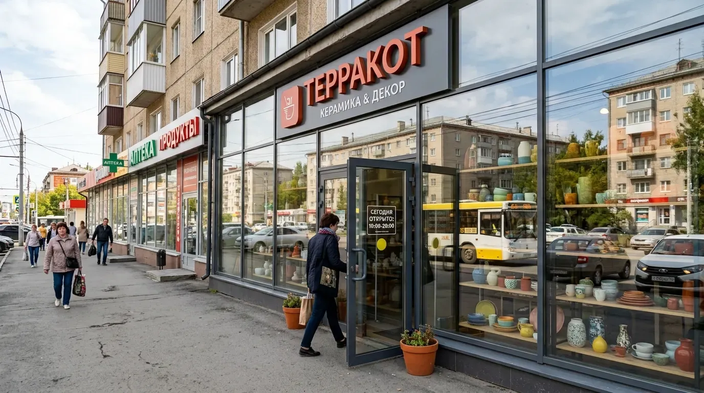 входная группа для магазина